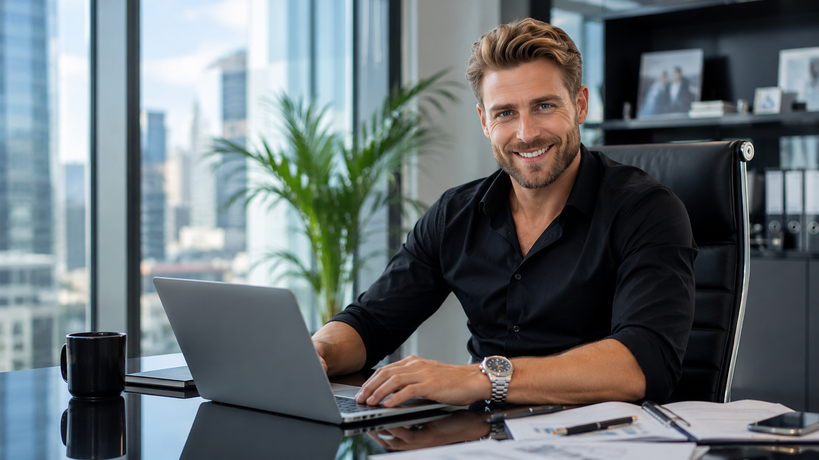 A business owner replying live to a website visitor after the chatbot handed the conversation to a human.