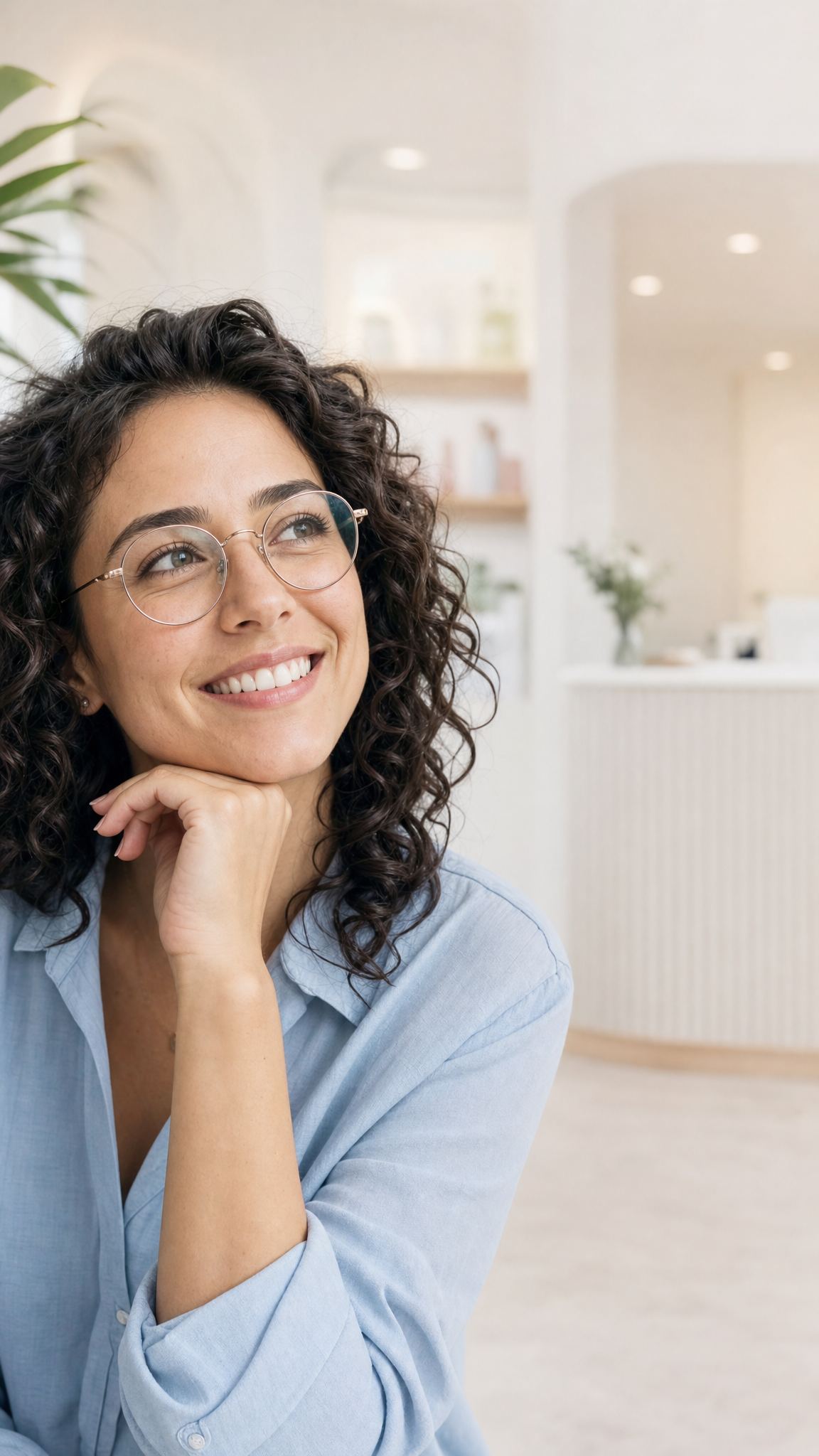 A business owner whose website chatbot books appointments automatically.