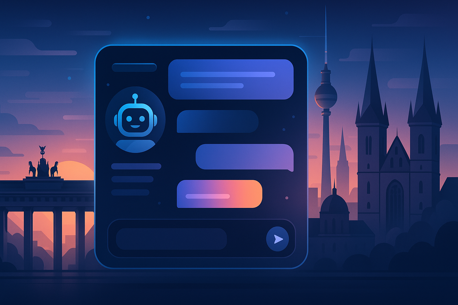 best ai chatbot for websites in germany​ illustration