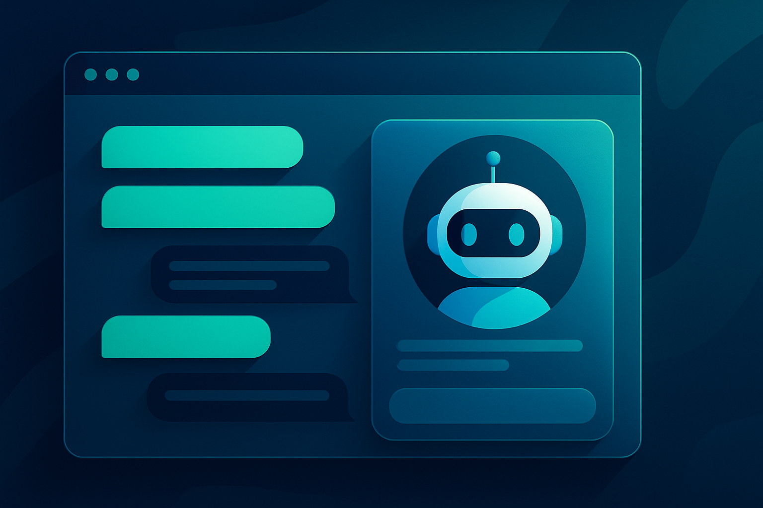 chatbot on website benefits​ illustration