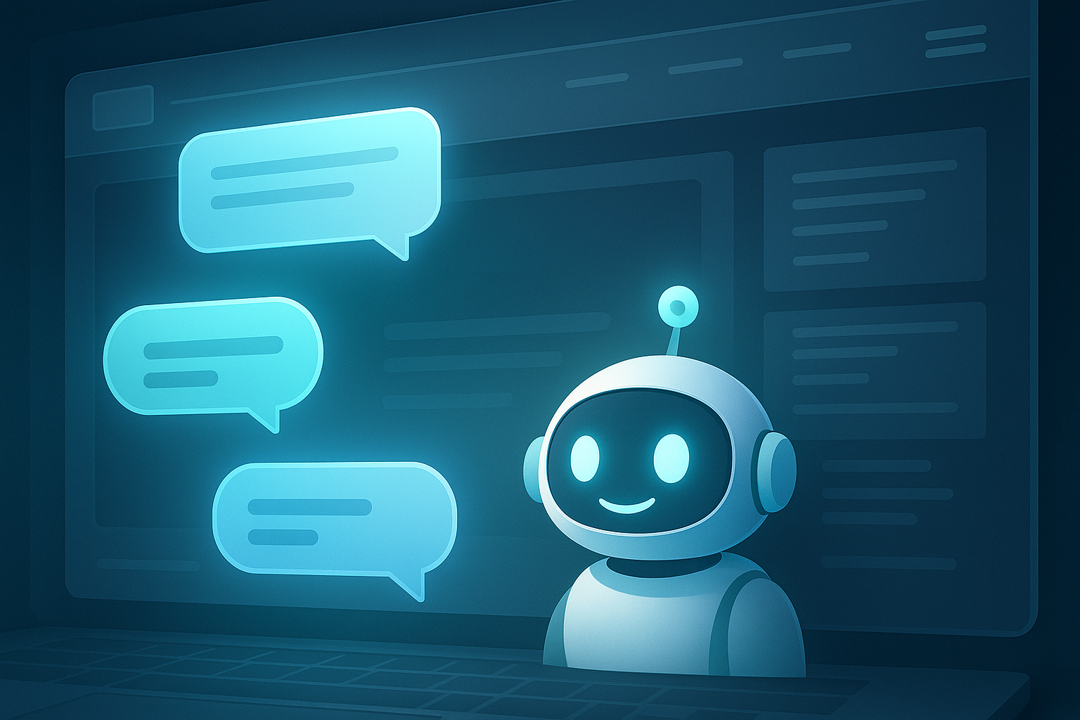 how to add chatbot to my website illustration