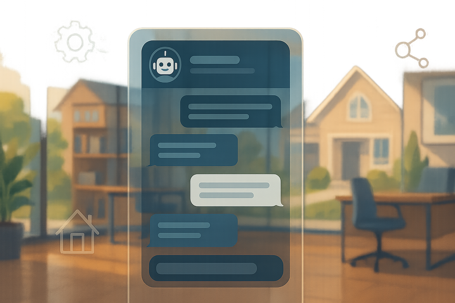 real estate chatbot illustration