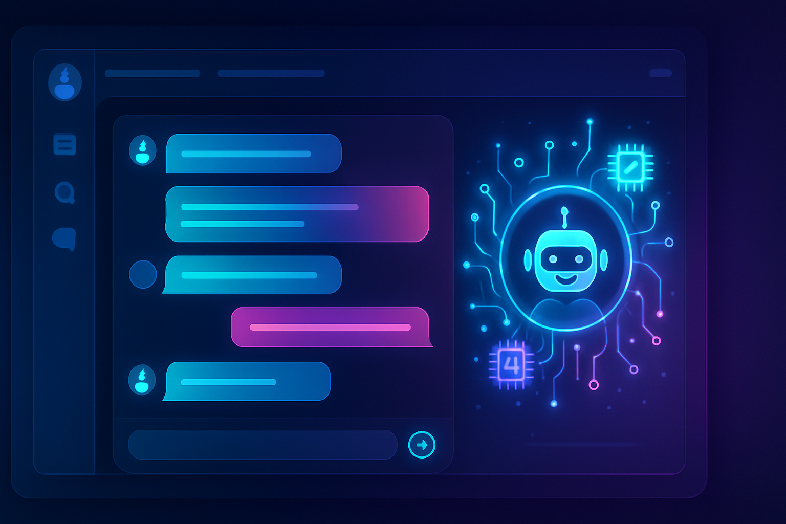 smm panel chatbot illustration